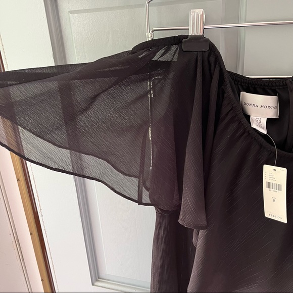 NWT Black Donna Morgan jumpsuit from Anthropologie jumpsuit, Size 8 - Picture 3 of 9